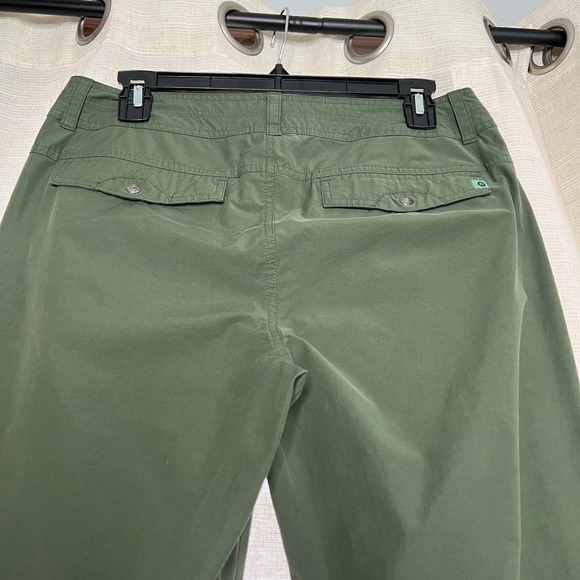 Marmot Hiking Pants Convertable Roll Tab Green Stretch Pockets Women's Size 6 - Picture 4 of 9